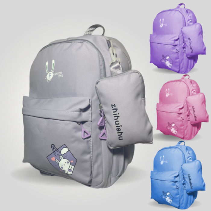 Set De Sac a Dos Cartable Trousse Primaire College 40 x 35cm Pour Filles Et Garcons